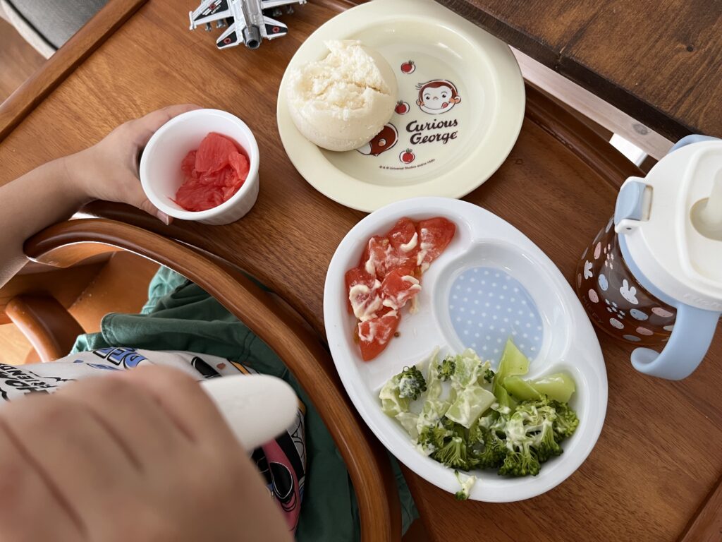 2歳児，朝ごはん，朝食，普通，リアル，簡単，幼児